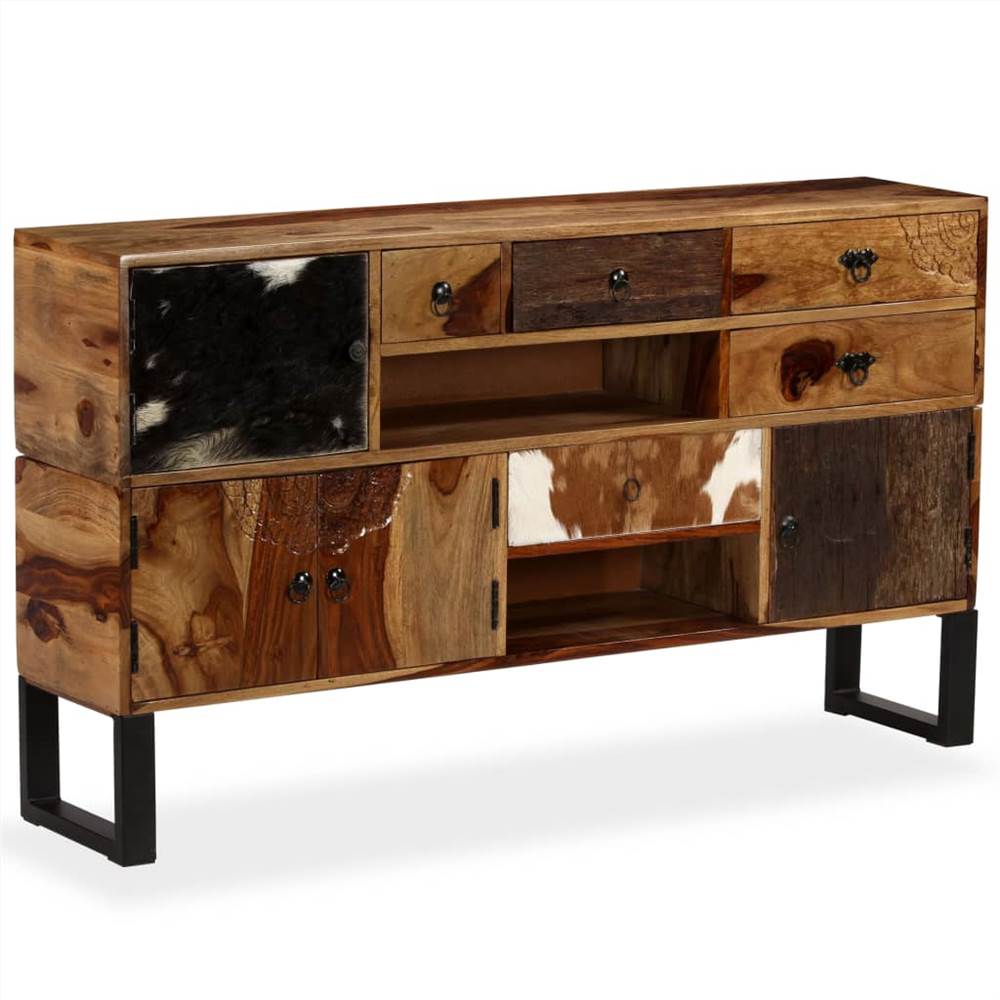 Sideboard Solid Sheesham Wood 140x30x80 cm