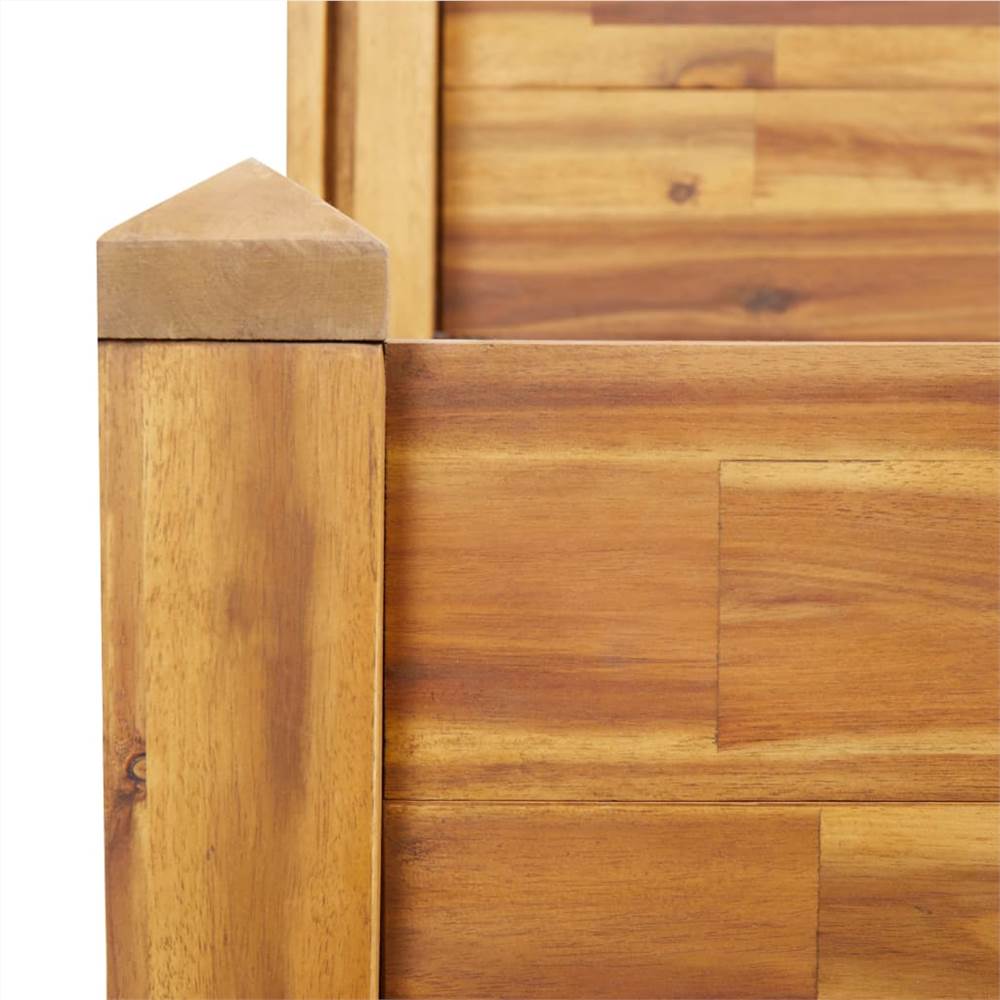 2-Tier Garden Planter 160x75x84 cm Solid Acacia Wood