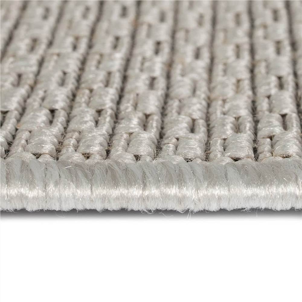 Area Rug Sisal Look Indoor/Outdoor 180x280 cm Grey