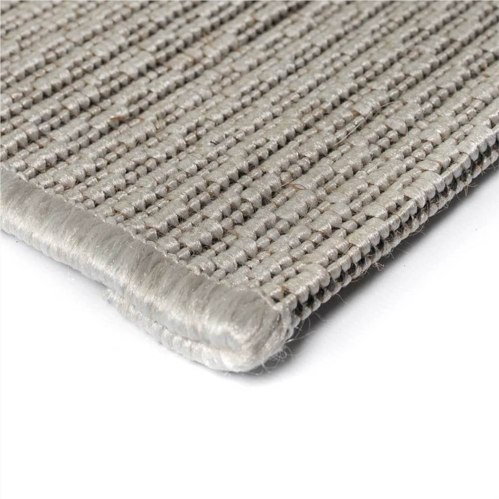 Area Rug Sisal Look Indoor/Outdoor 180x280 cm Grey