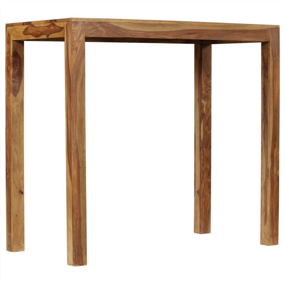 Bar Table Solid Sheesham Wood 118x60x107 cm