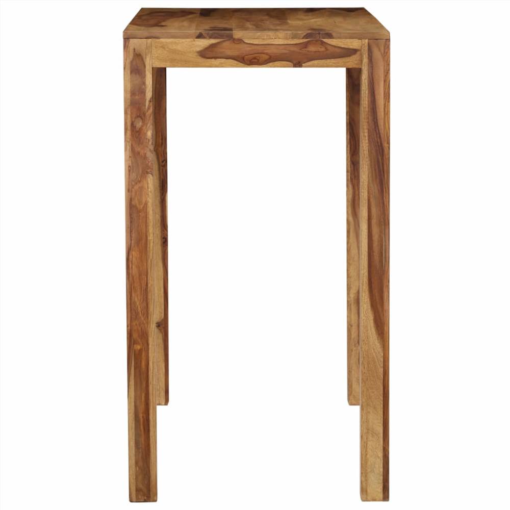 Bar Table Solid Sheesham Wood 118x60x107 cm