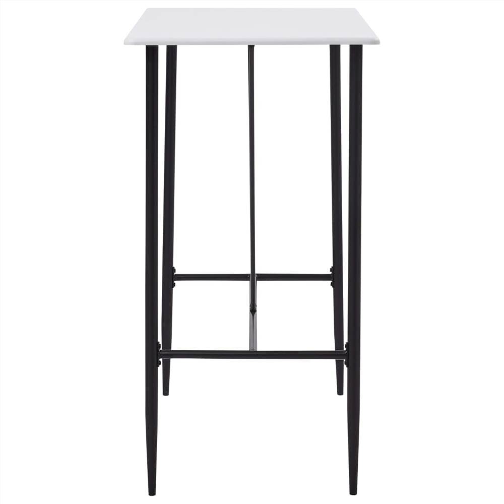 Bar Table White 120x60x110 cm MDF