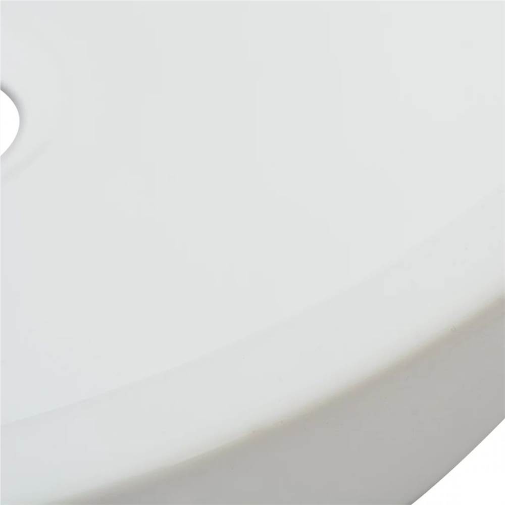 Basin Round Ceramic White 42x12 cm