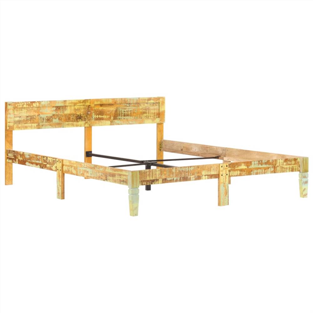 Bed Frame Solid Reclaimed Wood 160x200 cm