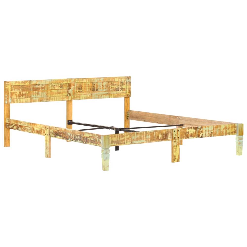 Bed Frame Solid Reclaimed Wood 160x200 cm