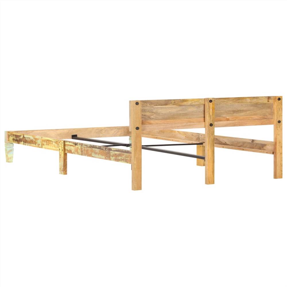 Bed Frame Solid Reclaimed Wood 160x200 cm
