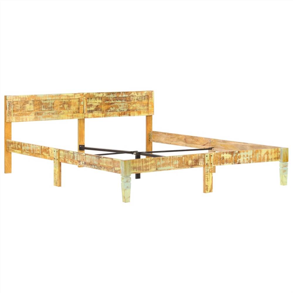 Bed Frame Solid Reclaimed Wood 160x200 cm