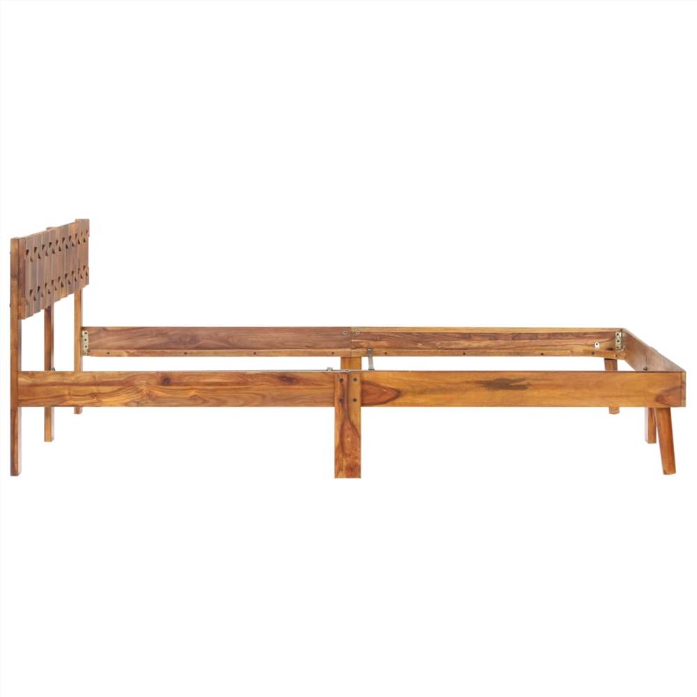 Bed Frame Solid Sheesham Wood 140x200 cm