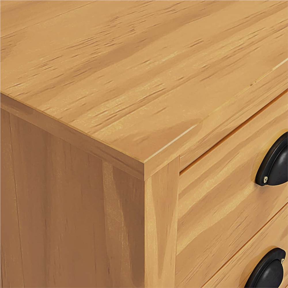 Bedside Cabinet "Hill Range" 46x35x49.5 cm Solid Pine Wood