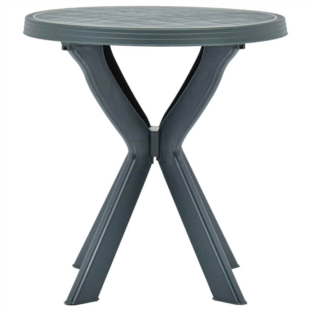 Bistro Table Green Ø70 cm Plastic