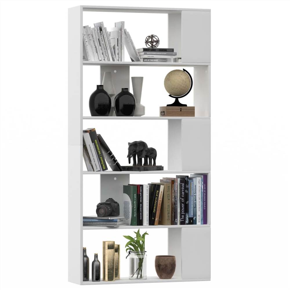 Book Cabinet/Room Divider White 80x24x159 cm Chipboard