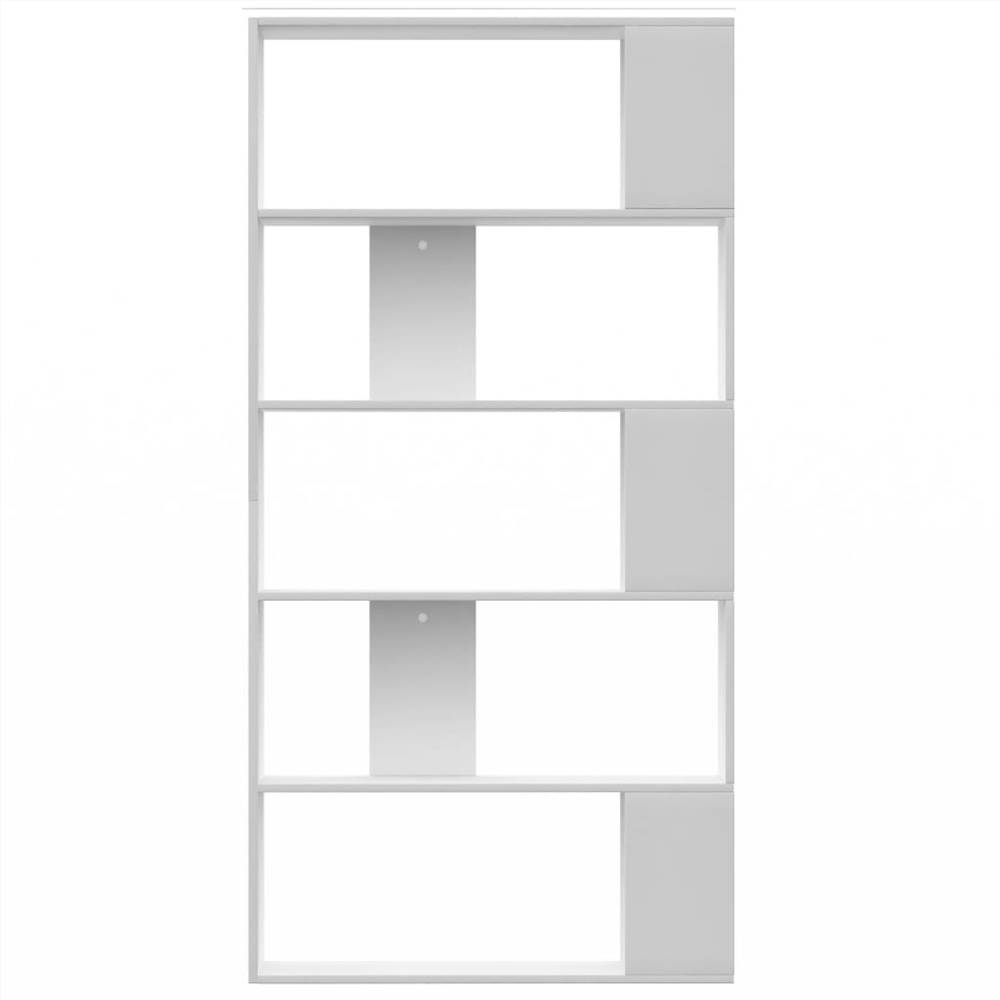 Book Cabinet/Room Divider White 80x24x159 cm Chipboard