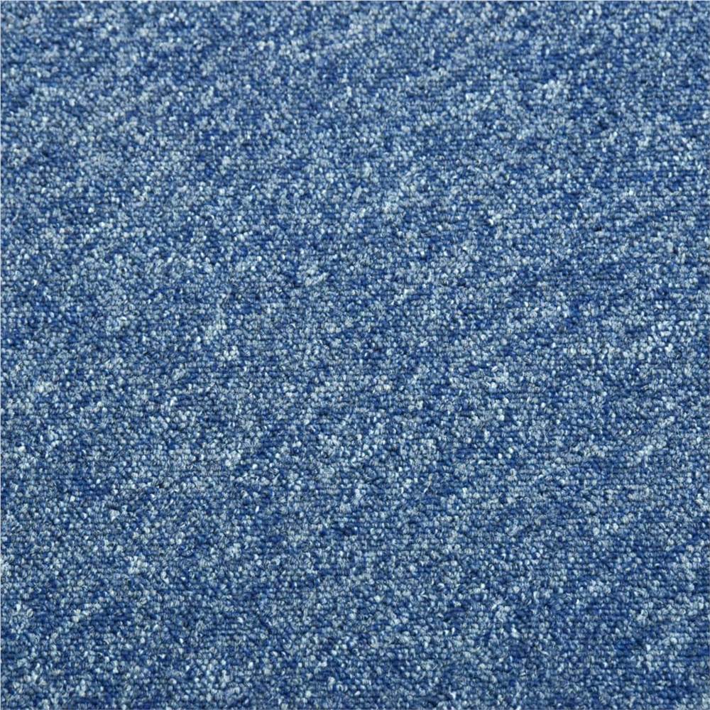 Carpet Floor Tiles 20 pcs 5 m² 50x50 cm Blue