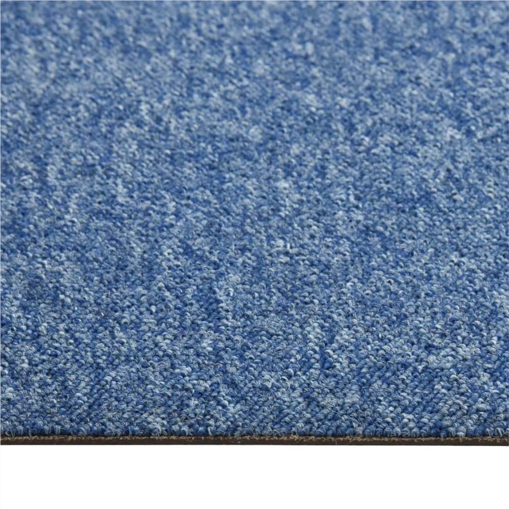 Carpet Floor Tiles 20 pcs 5 m² 50x50 cm Blue