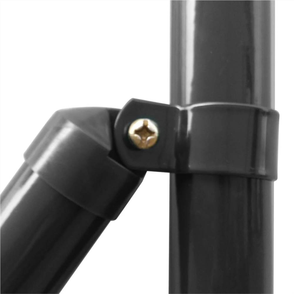 Chain Link Fence with Posts and Hardware 1,5x25 m Grey