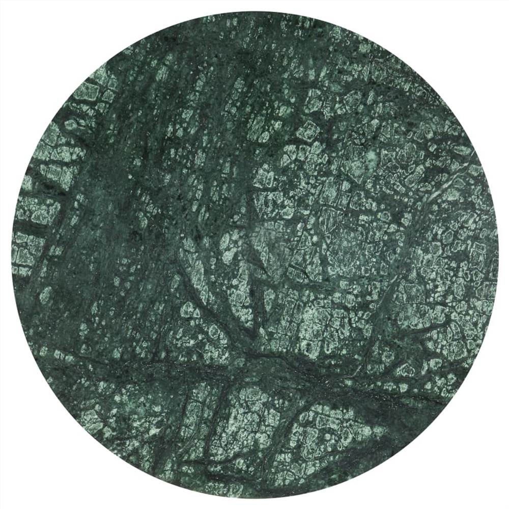 Coffee Table Green 40x40x40 cm Real Stone with Marble Texture