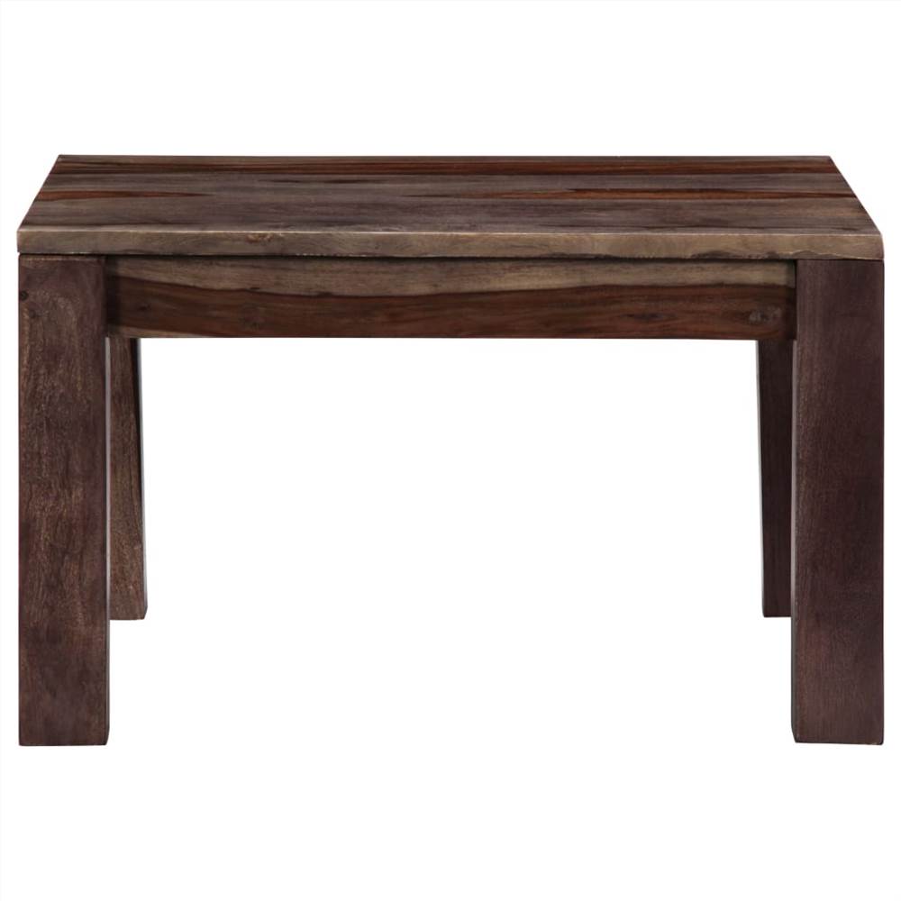 Coffee Table Grey 60x60x35 cm Solid Sheesham Wood