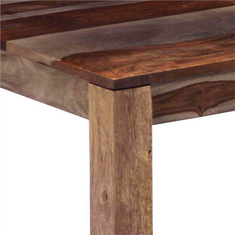 Coffee Table Grey 60x60x35 cm Solid Sheesham Wood
