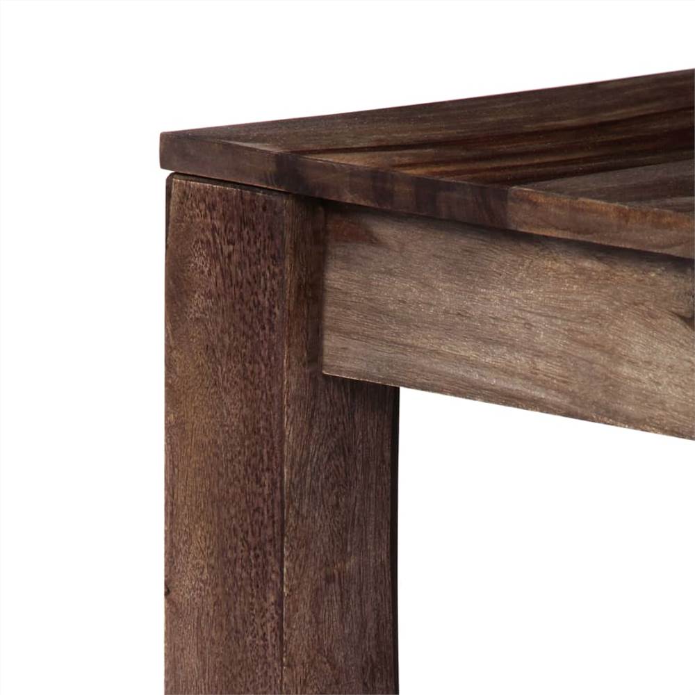 Coffee Table Grey 60x60x35 cm Solid Sheesham Wood