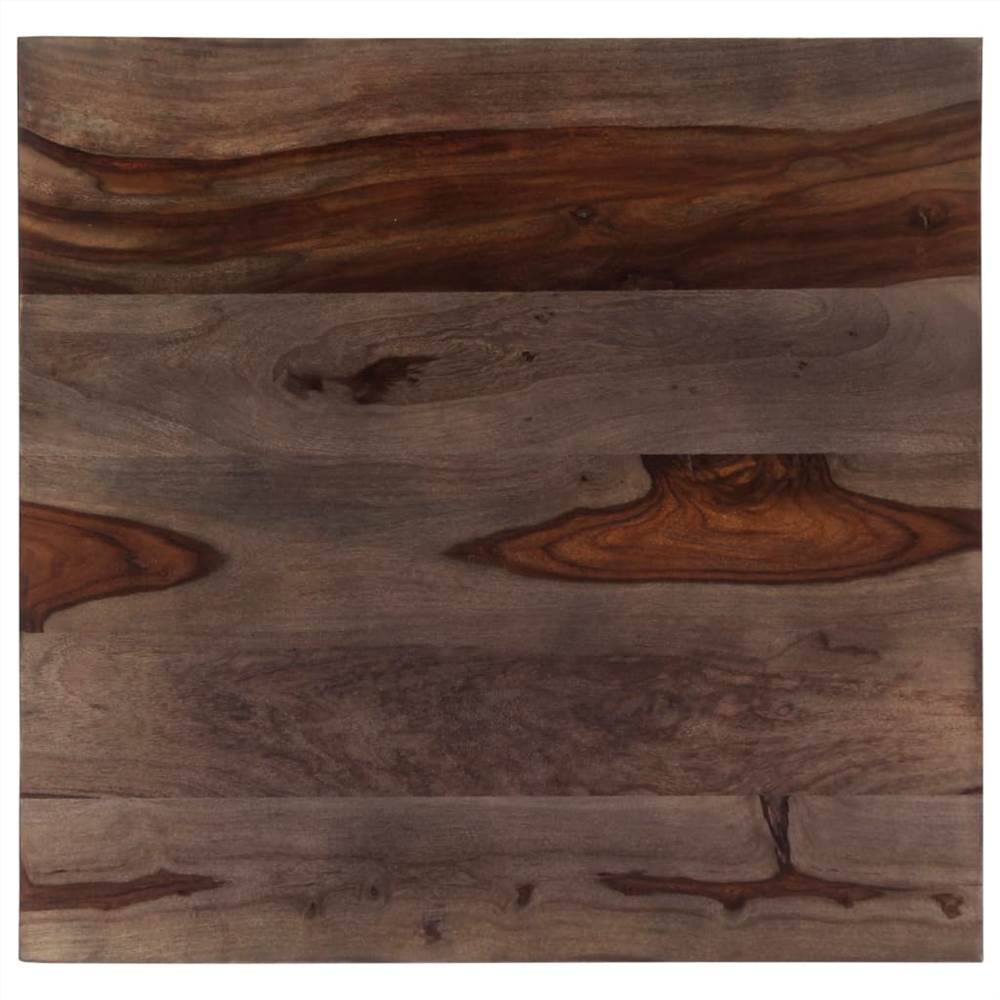Coffee Table Grey 60x60x35 cm Solid Sheesham Wood
