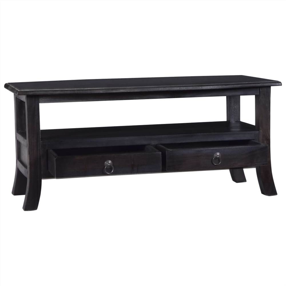 Coffee Table Light Black Coffee 90x50x40 cm Solid Mahogany Wood