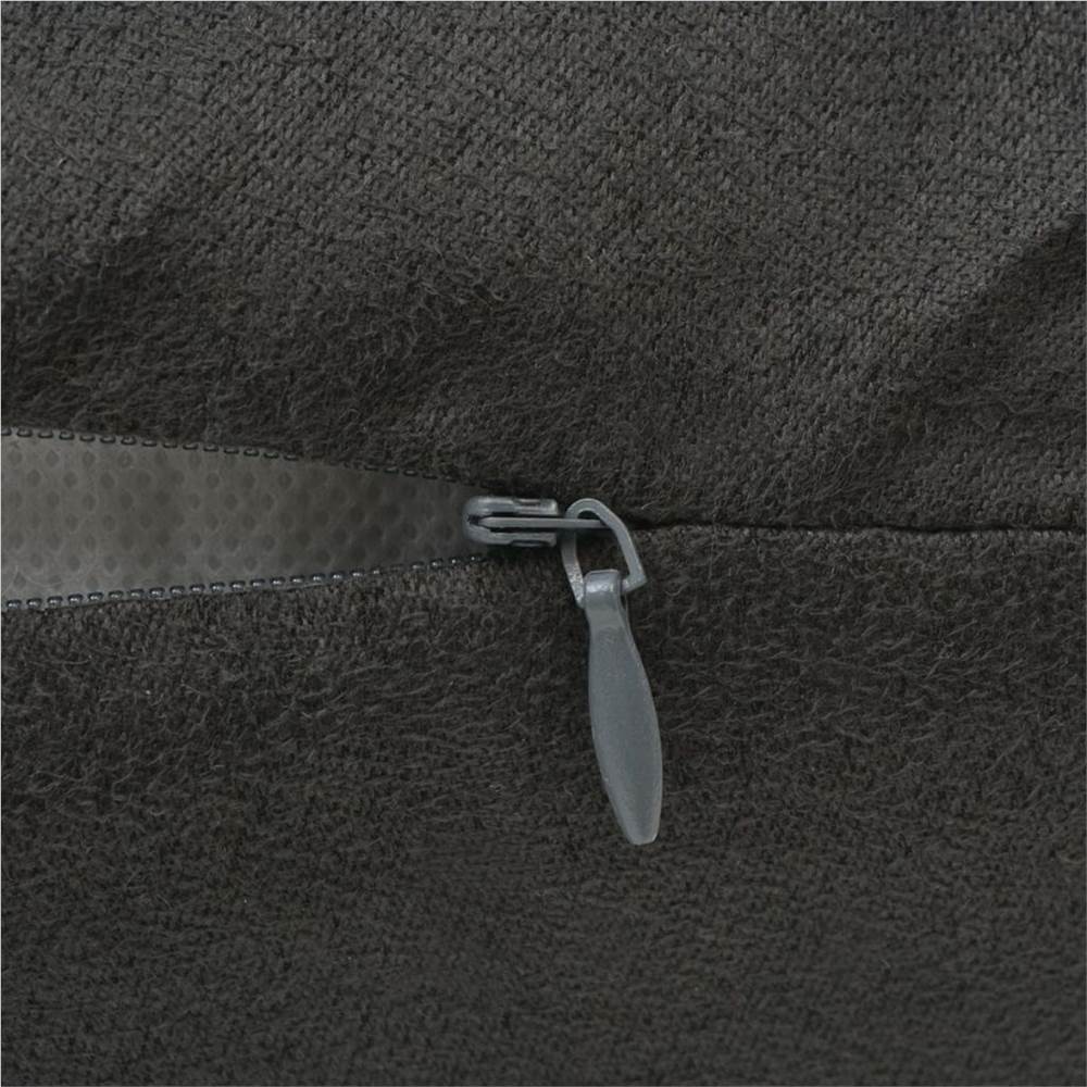 Cushion Covers 4 pcs 80x80 cm Polyester Faux Suede Anthracite