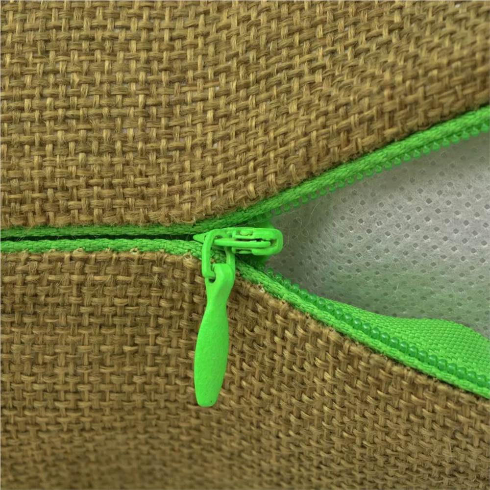 Cushion Covers 4 pcs Linen-look Green 80x80 cm