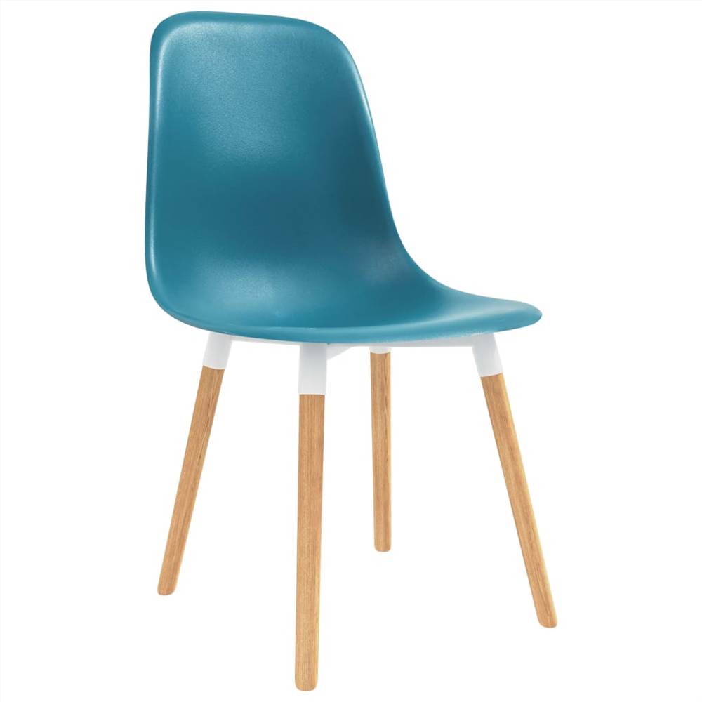 Dining Chairs 4 pcs Turquoise Plastic