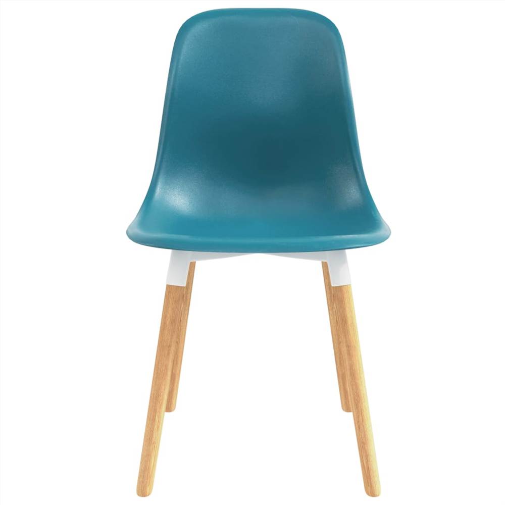 Dining Chairs 4 pcs Turquoise Plastic