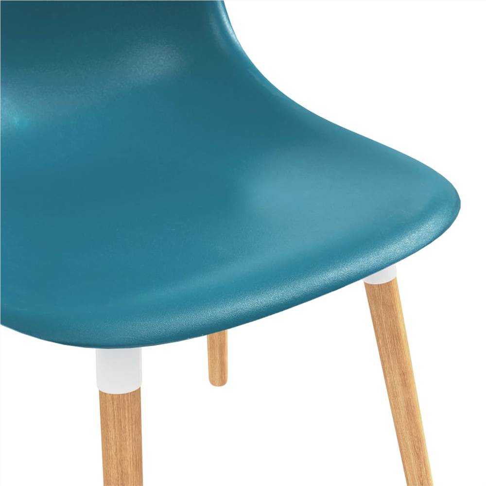 Dining Chairs 4 pcs Turquoise Plastic