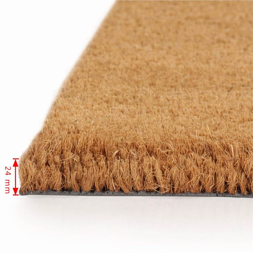 Doormat Coir 24 mm 100x200 cm Natural