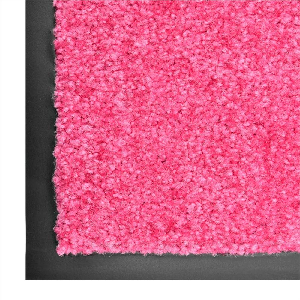 Doormat Washable Pink 90x120 cm