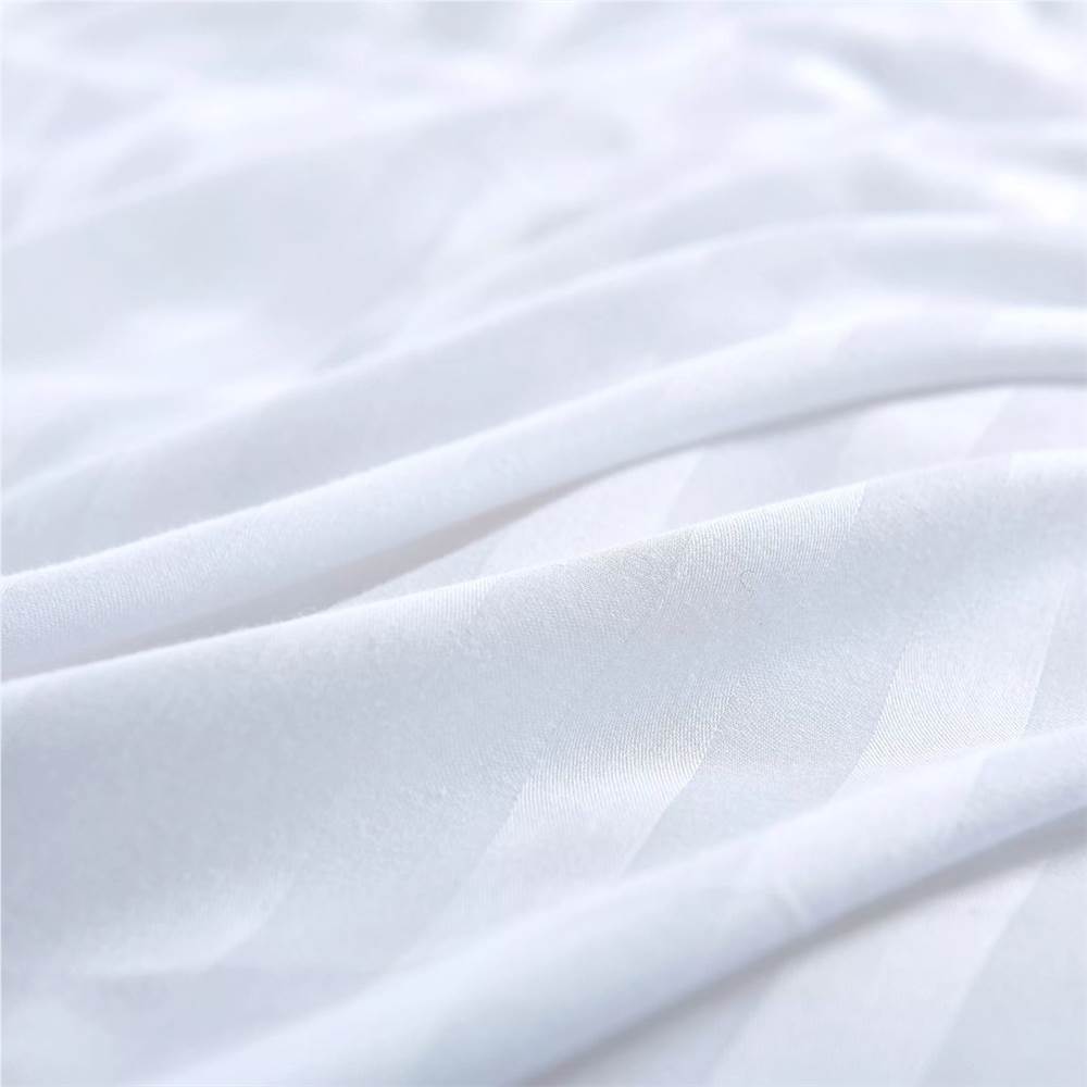 Duvet Cover Set Cotton Satin White 200x200/60x70 cm
