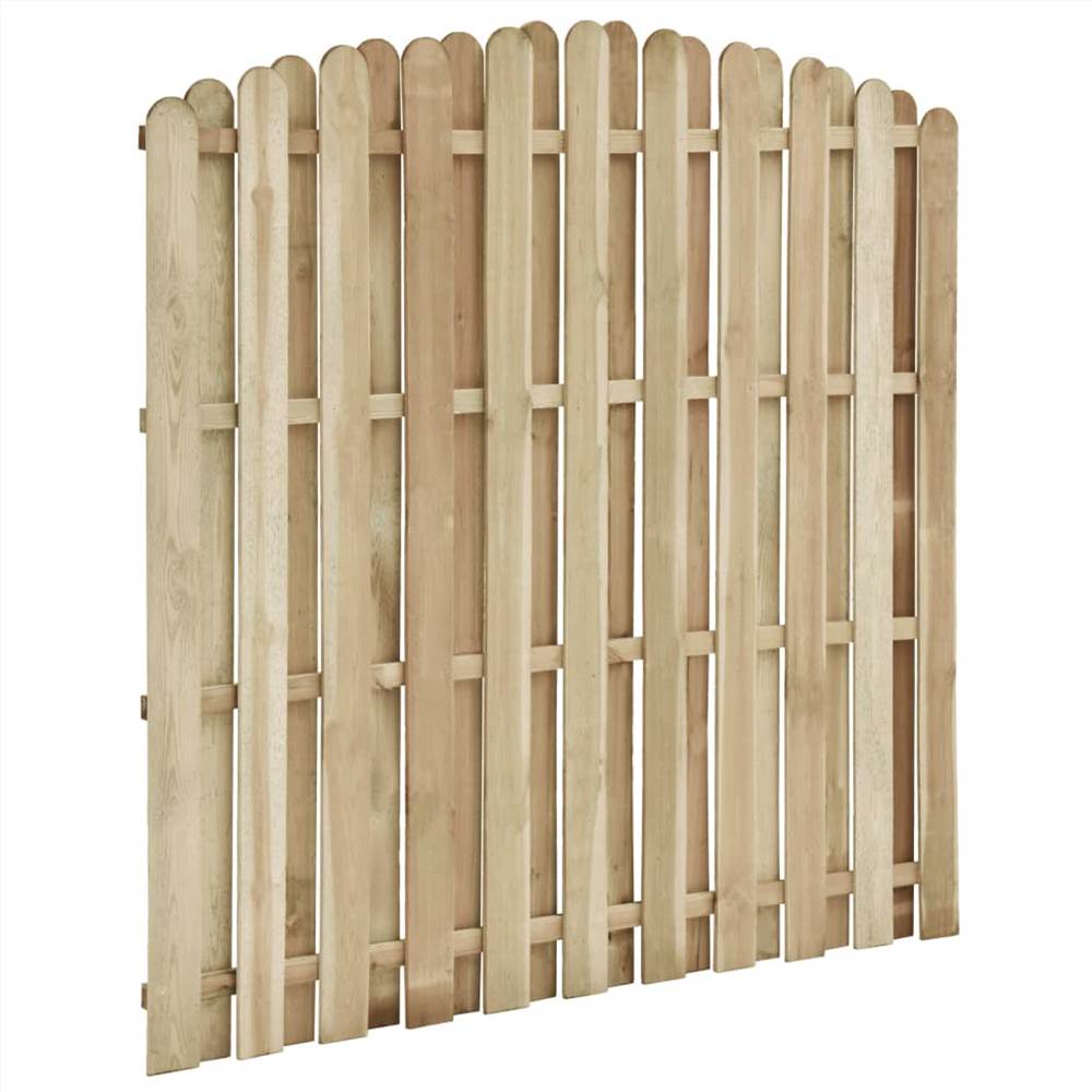Fence Panel Impregnated Pinewood 180x(155-170) cm