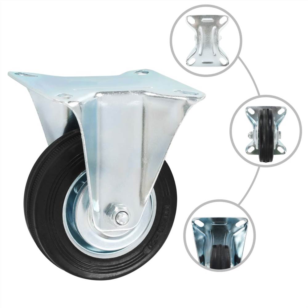 Fixed Casters 4 pcs 100 mm