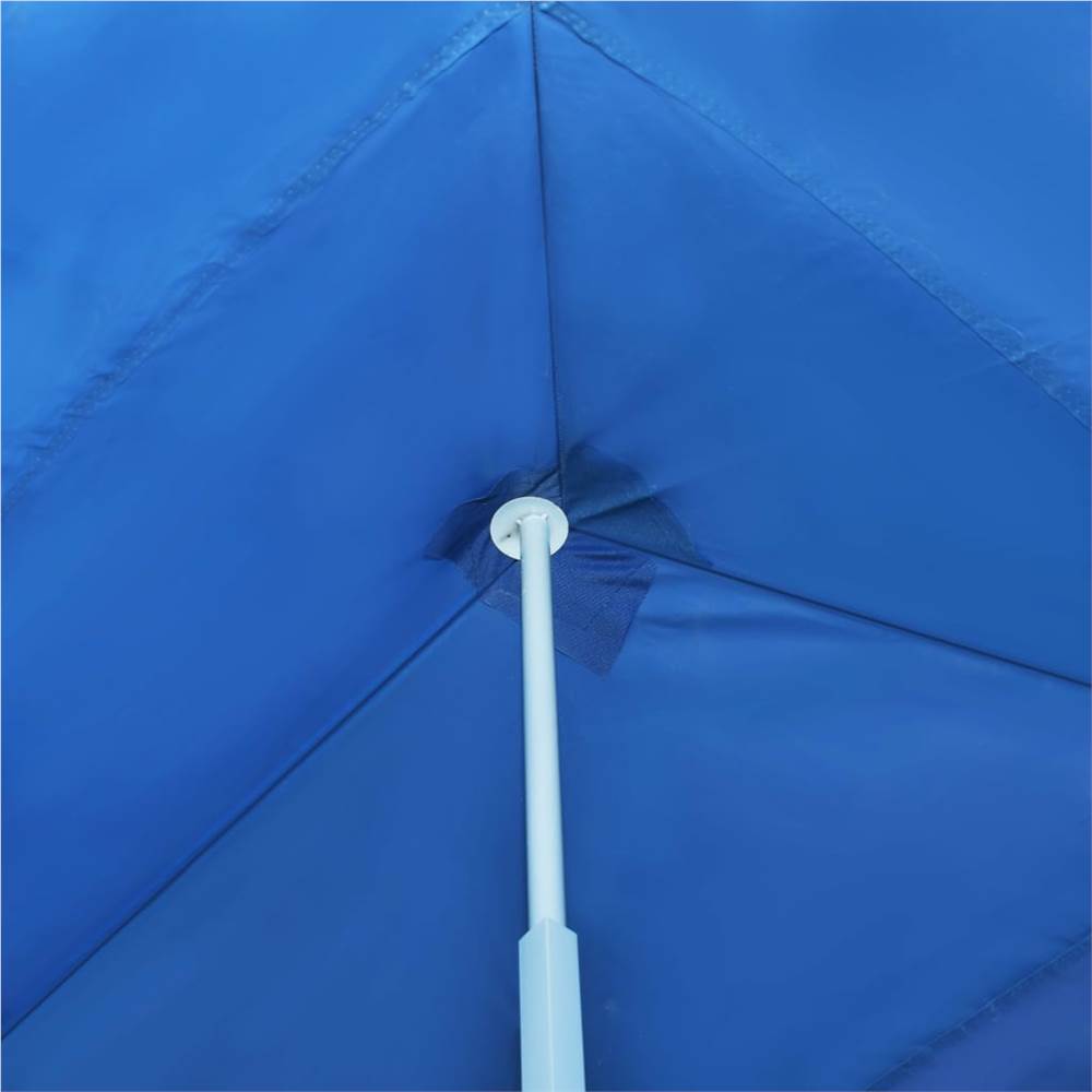 Folding Pop-up Party Tent with 5 Sidewalls 3x9 m Blue