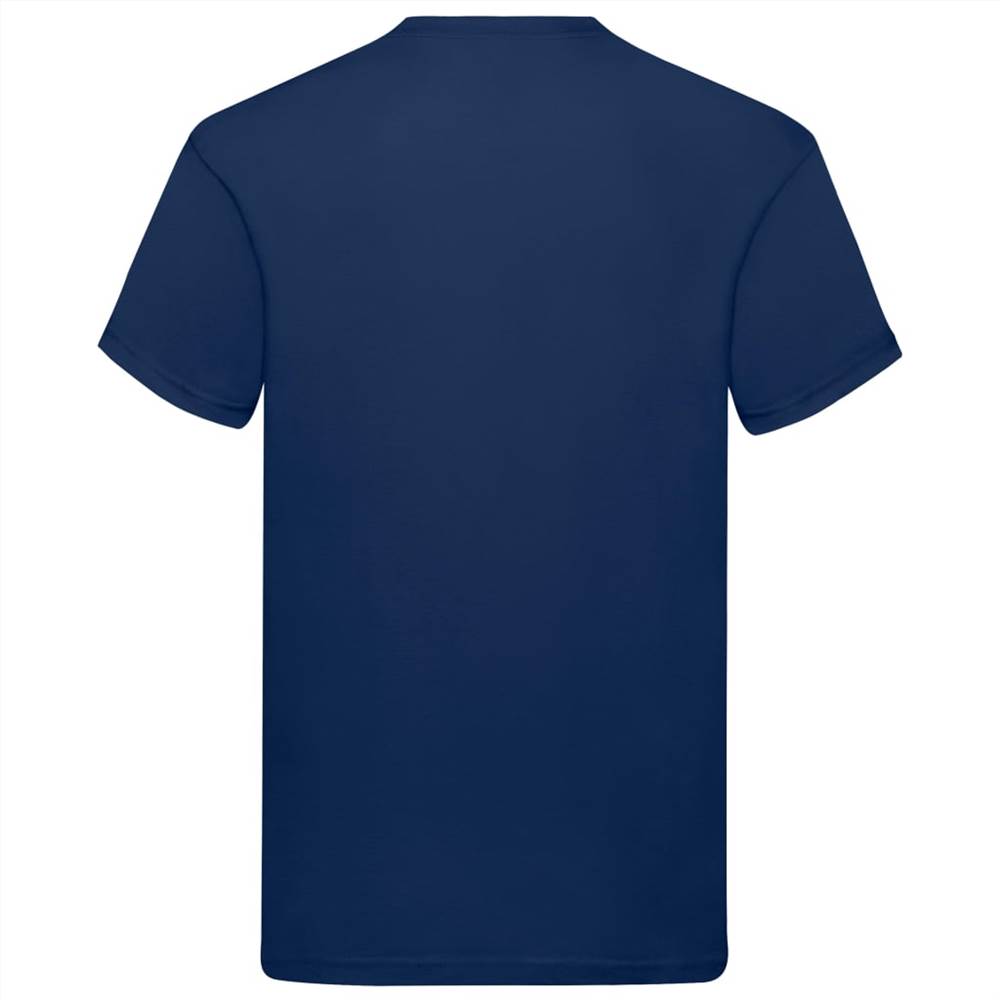 Fruit of the Loom Original T-shirts 5 pcs Navy 5XL Cotton