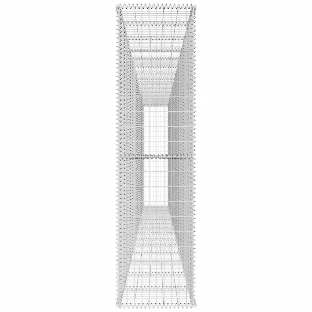 Gabion Wall with Cover Galvanised Steel 600x50x200 cm