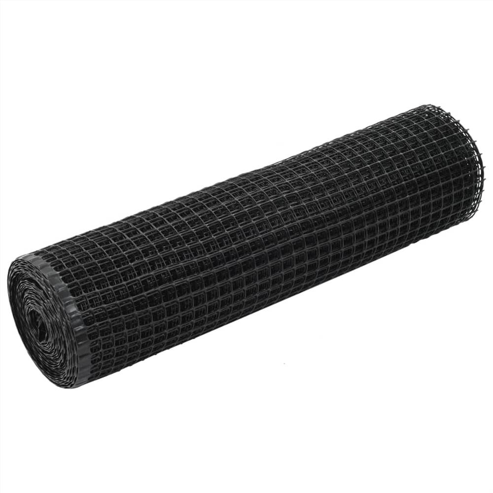 Garden Fence Mesh HDPE 30x0.6 m Black