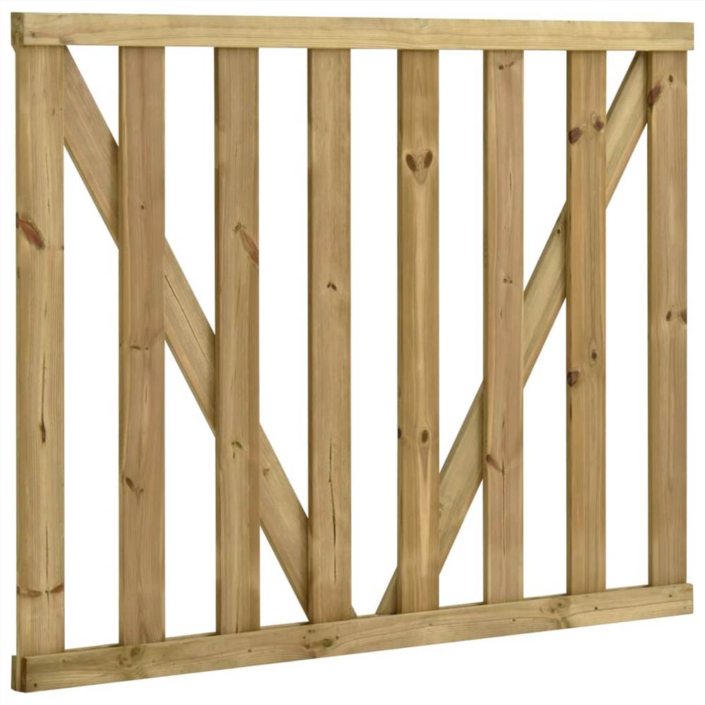 Garden Slats Gates 2 pcs Impregnated Pinewood 150x120 cm