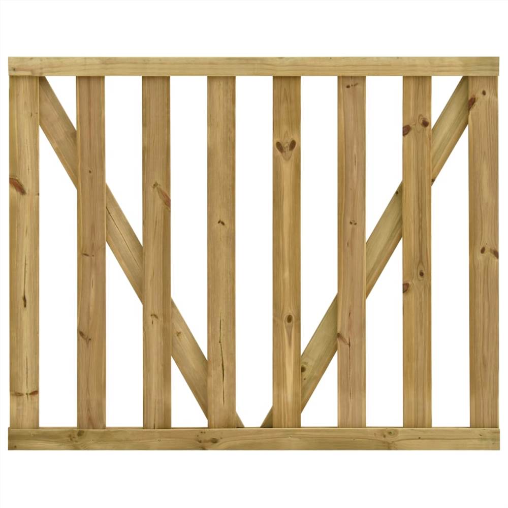 Garden Slats Gates 2 pcs Impregnated Pinewood 150x120 cm