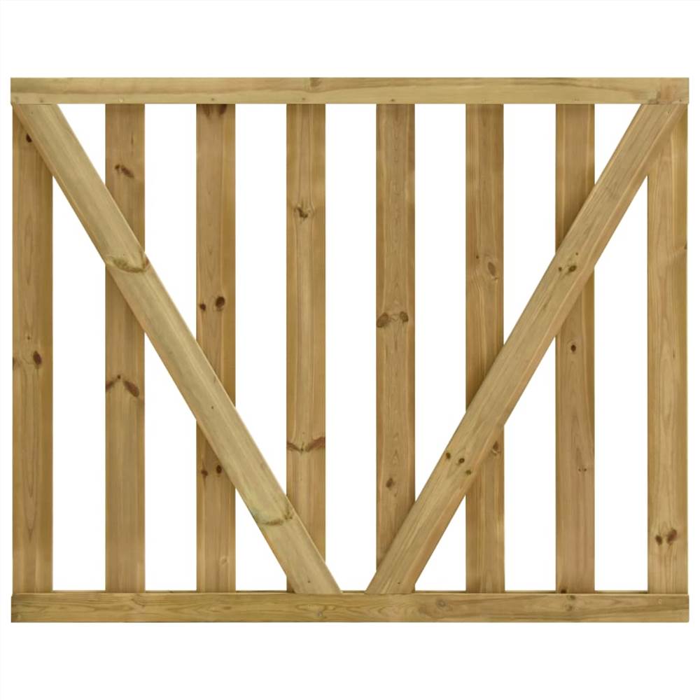 Garden Slats Gates 2 pcs Impregnated Pinewood 150x120 cm
