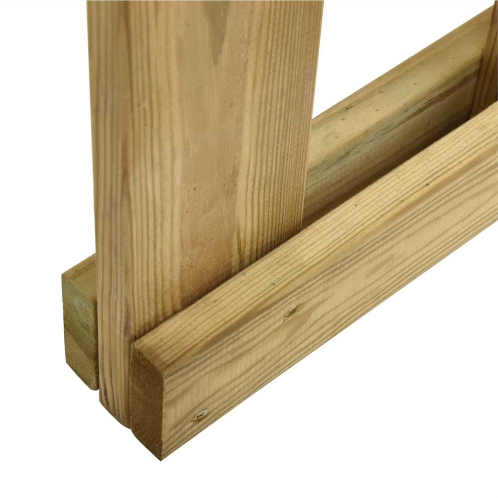 Garden Slats Gates 2 pcs Impregnated Pinewood 150x120 cm