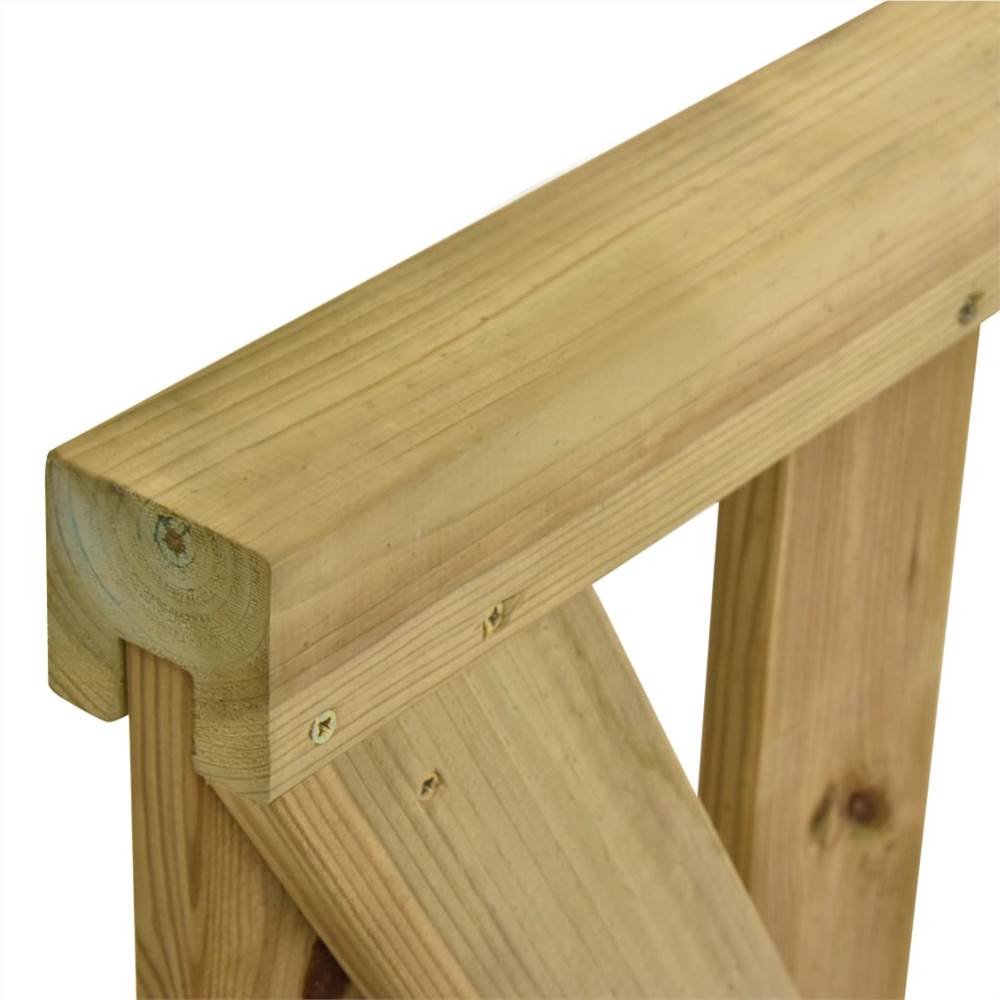 Garden Slats Gates 2 pcs Impregnated Pinewood 150x120 cm