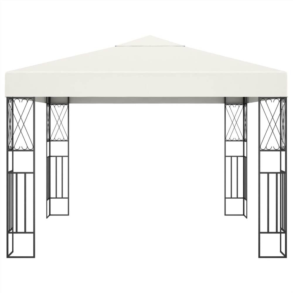 Gazebo 3x3 m Cream Fabric