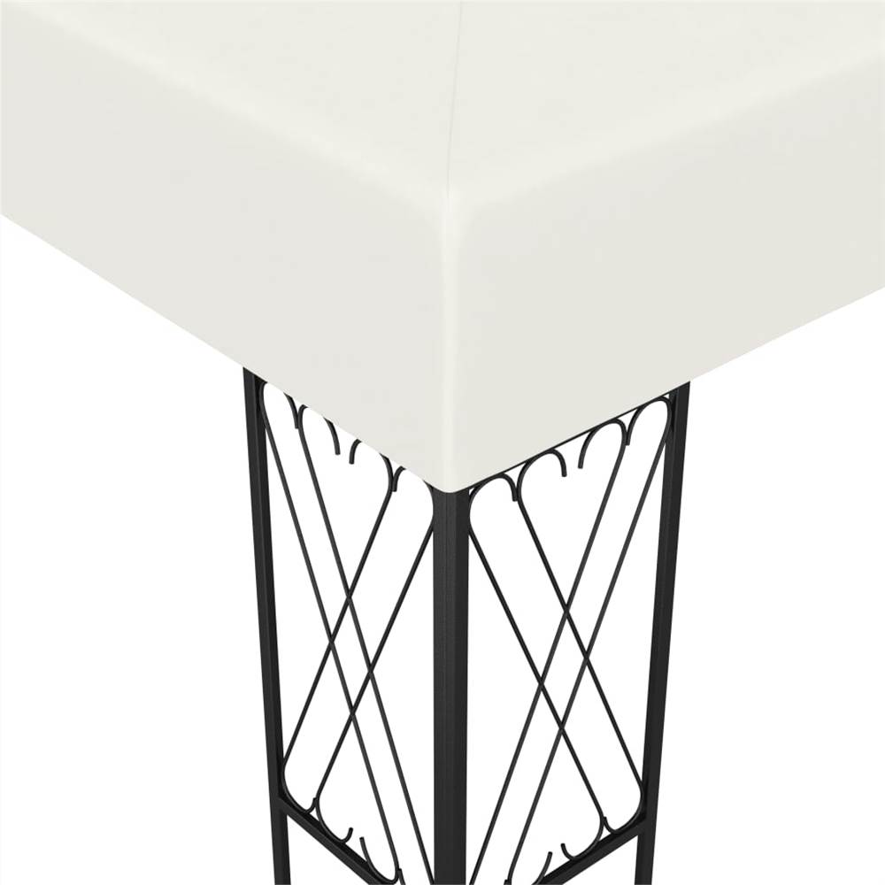 Gazebo 3x3 m Cream Fabric
