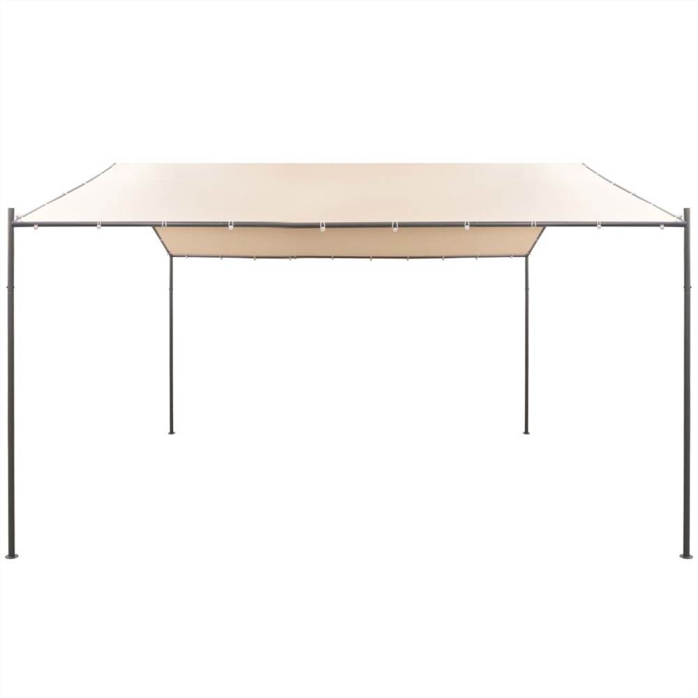 Gazebo Pavilion Tent Canopy 4x4 m Steel Beige