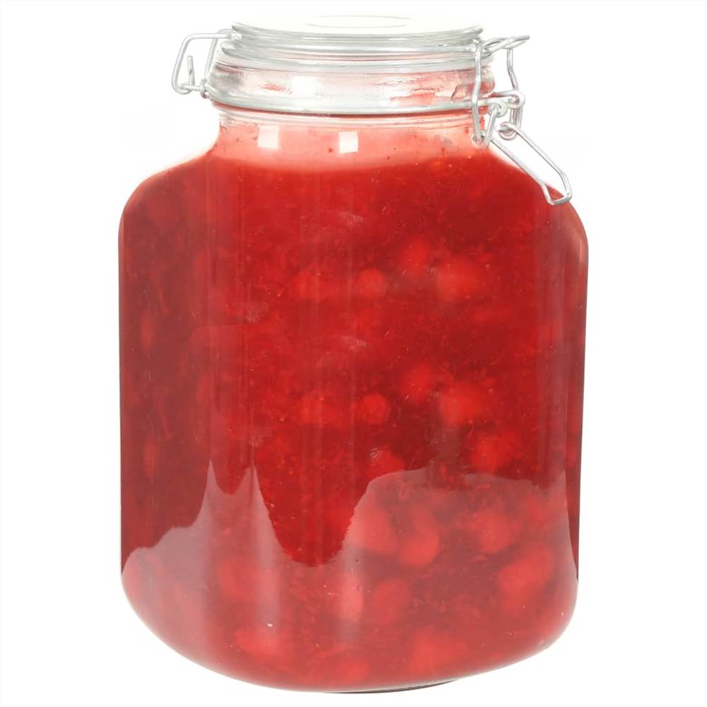 Glass Jam Jars with Lock 6 pcs 5 L