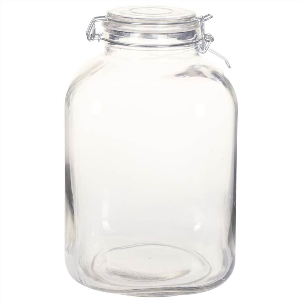 Glass Jam Jars with Lock 6 pcs 5 L